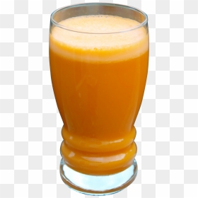 A Glass Filled With Orange Carrot Juice - Transparent Background Carrot Juice Png, Png Download - juice glass png