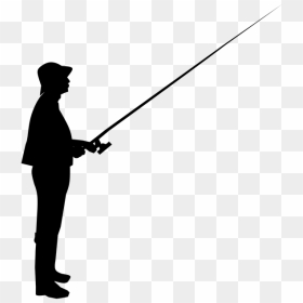 Transparent Man Fishing , Png Download - Silhouette Of Man Fishing, Png Download - fishing png