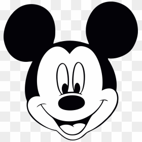 Transparent Mickey Face Png - Mickey Mouse Face Cartoon, Png Download - mickey head png