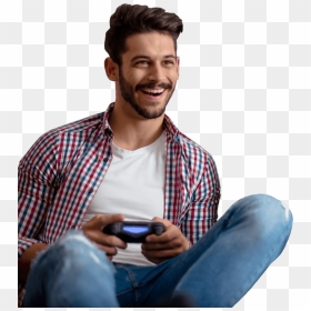 Gaming Gaming Male - Person Playing Video Games Png, Transparent Png - video game png