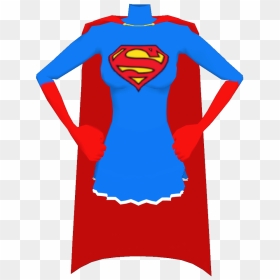 Supergirl Beta Top Cape Gloves Front - Ponce De Leon Inlet Lighthouse & Museum, HD Png Download - supergirl png