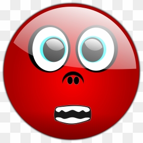 Afraid Face Free Download Best On X - Devil Red Angry Emoji, HD Png Download - scary png