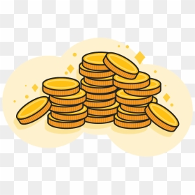 Large Pile Of Gold Coins - Pile Of Coins Clipart, HD Png Download - pile of money png