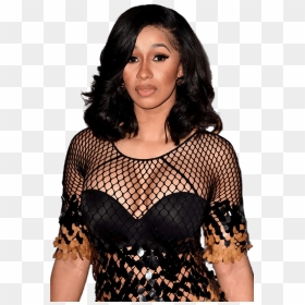 Cardi B See Through Dress Clip Arts - Nicki Minaj Vs Cardi, HD Png Download - cardi b png