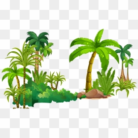 Download Tree Tropical Rainforest Euclidean Vector - Rainforest Tree Clip Art, HD Png Download - tropical png