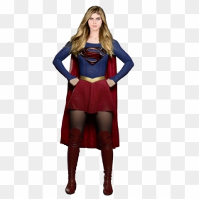 Supergirl Wearing Wonder Woman's Boots, HD Png Download - supergirl png
