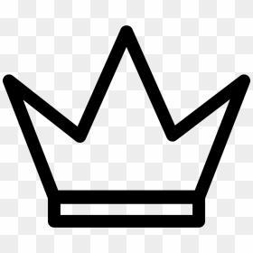 Royal Crown Of Straight Lines Design Comments - Crown Outline Png, Transparent Png - straight line png
