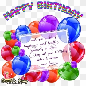 Happy Birthday Wishes - Design Happy Birthday Messages, HD Png Download ...