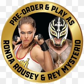 Transparent Wwe Brock Lesnar Png - Wwe 2k19 Ronda Rousey Rey Mysterio, Png Download - brock lesnar png