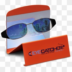Eye Catcher Polarized Glasses - Polarized Sunglasses Demo, HD Png Download - cooling glass png