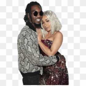 Cardi B And Offset Clip Arts - Offset And Cardi B, HD Png Download - cardi b png