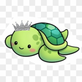 Cute Sea Turtle Cartoon - Cute Turtle Drawing Easy, HD Png Download - sea turtle png