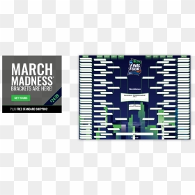 Fathead Ncaa Tournament Bracket , Png Download - Ncaa March Madness, Transparent Png - bracket png