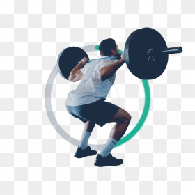 Squat One Layer No Text - Powerlifting, HD Png Download - barbell png