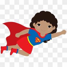Kid Supergirl Clipart - Super Hero Kids Transparent, HD Png Download - supergirl png