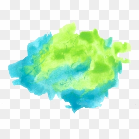 Watercolor Painting - Blue And Green Watercolor Background Png, Transparent Png - water color png