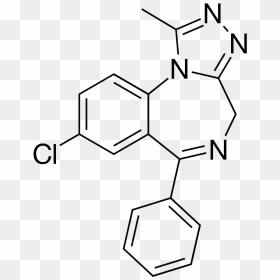 Alprazolam Structure, HD Png Download - xanax png