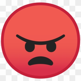 Angry Face Icon - Red Angry Face Png, Transparent Png - angry face png