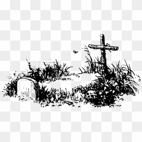 Grave Clip Arts - Graveyard Clipart, HD Png Download - grave png