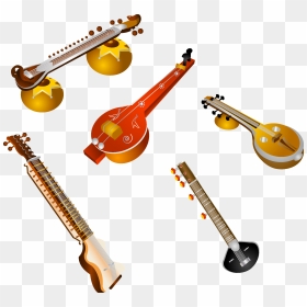 Bass Guitar Musical Of India Transprent Png - Indian Music Instruments Png, Transparent Png - music instruments png