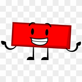 Inanimate Objects Wiki - Shape Cartoon Rectangle Clipart, HD Png Download - red rectangle png