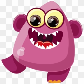 Image Transparent Cartoon Virus Purple Fangs - Cute Virus Cartoon Png, Png Download - fangs png