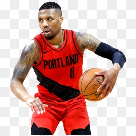Damian Lillard Png Image Transparent - Damian Lillard No Background, Png Download - basketball player png