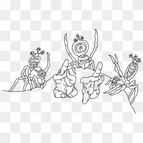 Otteburn Spider Hands Prayer - Line Art, HD Png Download - prayer png