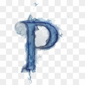 Jet Clipart Smoke - Smoke Letter P Png, Transparent Png - blue smoke png