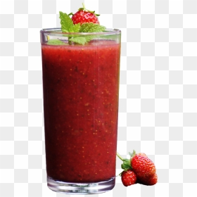 Fruit Strawberry Png Image - Transparent Background Smoothie Clipart Png, Png Download - juice glass png