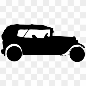 Car Silhouette Clip Art At Getdrawings - Old Car Silhouette No Background, HD Png Download - car silhouette png