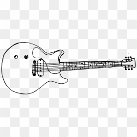 Guitar Drawing Transparent Background, HD Png Download - music instruments png