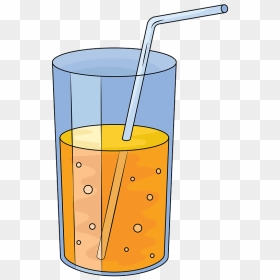 Glass Of Juice Clipart - Orange Juice, HD Png Download - juice glass png