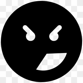 Square Emoticon Angry Face - صور سمايل اسود, HD Png Download - angry face png