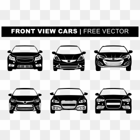 Transparent Car Light Png - Car Silhouette Vector Front, Png Download - car silhouette png