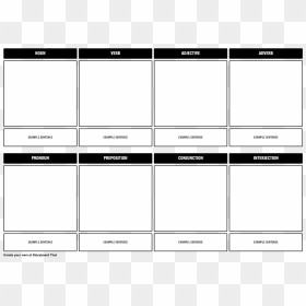 Story Outline Template Online - Parts Of Speech Template, HD Png Download - square outline png