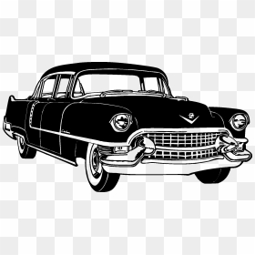 Old Classic Cars Silhouettes020 - Vintage Car Silhouette Png, Transparent Png - car silhouette png