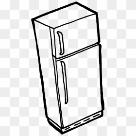 Fridge Outline Clip Arts - Fridge Clipart Black And White, HD Png Download - square outline png