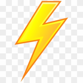 Transparent Yellow Lightning Bolt Png - Cartoon Lightning Strike Png, Png Download - lighting bolt png