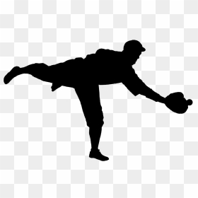 Baseball Silhouette Clipart Stock Baseball Silhouette - Silhouette Baseball Clip Art, HD Png Download - soldier silhouette png