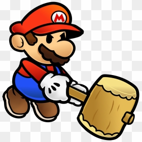 Super Mario Clipart Fist - Png Paper Mario, Transparent Png - paper mario png