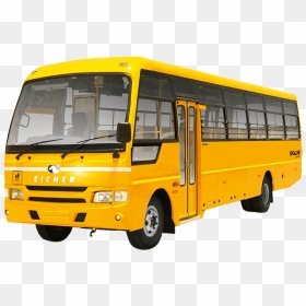Eicher 10.90 School Bus, HD Png Download - volvo bus png