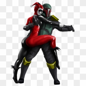 Fan-madeharley/boba Fett Crossover Done By /u/taco144 - Harley Quinn And Boba Fett, HD Png Download - boba fett png