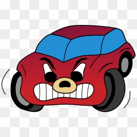 Car Furious Automobile - Angry Car Clipart, HD Png Download - angry face png