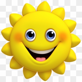 Transparent Sun Emoji Png - Sun Cute Cartoon, Png Download - sun emoji png