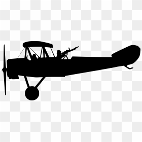 Old Airplane Silhouette Png, Transparent Png - Vhv