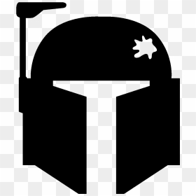 Sticker Tete De Robot Ambiance Sticker Mac Bobafett - Boba Fett Silhouette Png, Transparent Png - boba fett png