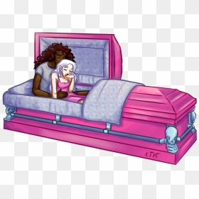 Coffin - Girl In Casket Deviantart, HD Png Download - coffin png