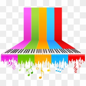Transparent Color Music Notes Png - Music Background Png Hd, Png Download - musical note png