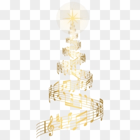Christmas Music Notes Png - Christmas Tree Music Notes, Transparent Png - musical note png